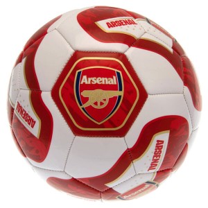 Arsenal FC Size 5 Football  White/Red | Arsenal FC Merchandise | English Premier League Club Footballs | Footballs