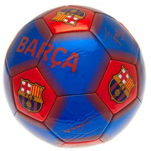 FC Barcelona Size 5 Signature Football | Footballs | English Premier League Club Footballs | FC Barcelona Merchandise