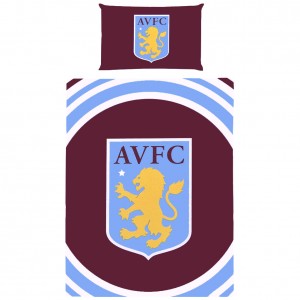 Aston Villa  FC Single Duvet Cover and Pillowcase | Aston Villa FC Merchandise