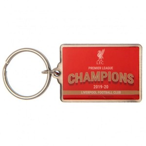 Liverpool FC Metal Premier League Champions 2019-20 Keyring | Liverpool FC Merchandise