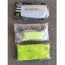 3 PACK ,FOOTBALL GRIP SOCKS, FLUORO GREEN, SHIN PADS AND  SOCK SLEEVES, US 7 to 9