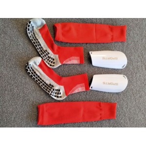 3 PACK ,FOOTBALL GRIP SOCKS, RED, SHIN PADS AND  SOCK SLEEVES, US 7 to 9 | Shin Pads, Knee/Elbow Pads | Socks