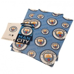 Manchester City FC Gift Wrap Pack | Manchester City FC Merchandise