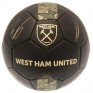 West Ham United  FC Signature Football Size 5, Black and Gold