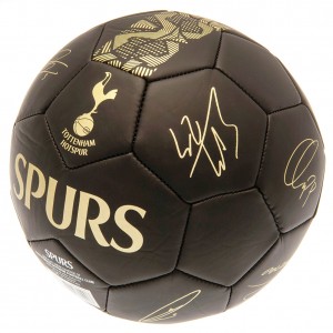 Tottenham Hotspur FC Signature Football Size 5, Black and Gold | English Premier League Club Footballs | Tottenham Hotspur FC Merchandise | Footballs