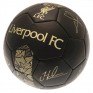 Liverpool FC Signature Football Size 5, Black and Gold