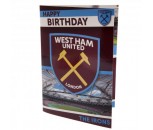 West Ham United FC Musical Birthday Card