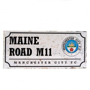 Manchester City FC Maine Road Retro Street Sign | Manchester City FC Merchandise