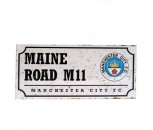 Manchester City FC Maine Road Retro Street Sign