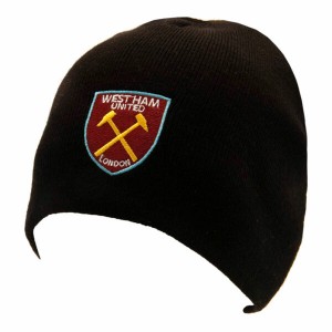 West Ham United FC Football Beanie (Knitted Hat) | West Ham United FC Merchandise