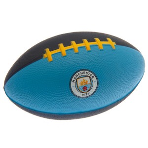 Manchester City FC Mini American Foam Football | Footballs | English Premier League Club Footballs | EPL Mini American Foam Footballs | Manchester City FC Merchandise